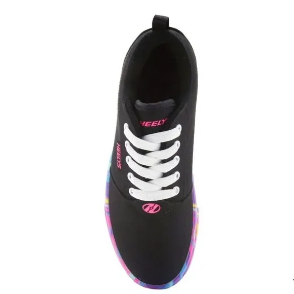 HEELYS Sneakers Pro 20 NWT Rainbow Wheeled Shoes Multicolor Pink Black Size 5 - Picture 3 of 11